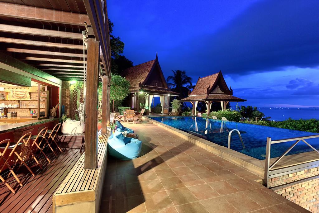 Villa Thai Teak - Panoramic Sea & Sunset Views Koh Samui Kamer foto