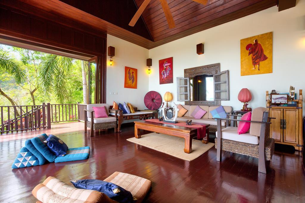 Villa Thai Teak - Panoramic Sea & Sunset Views Koh Samui Kamer foto