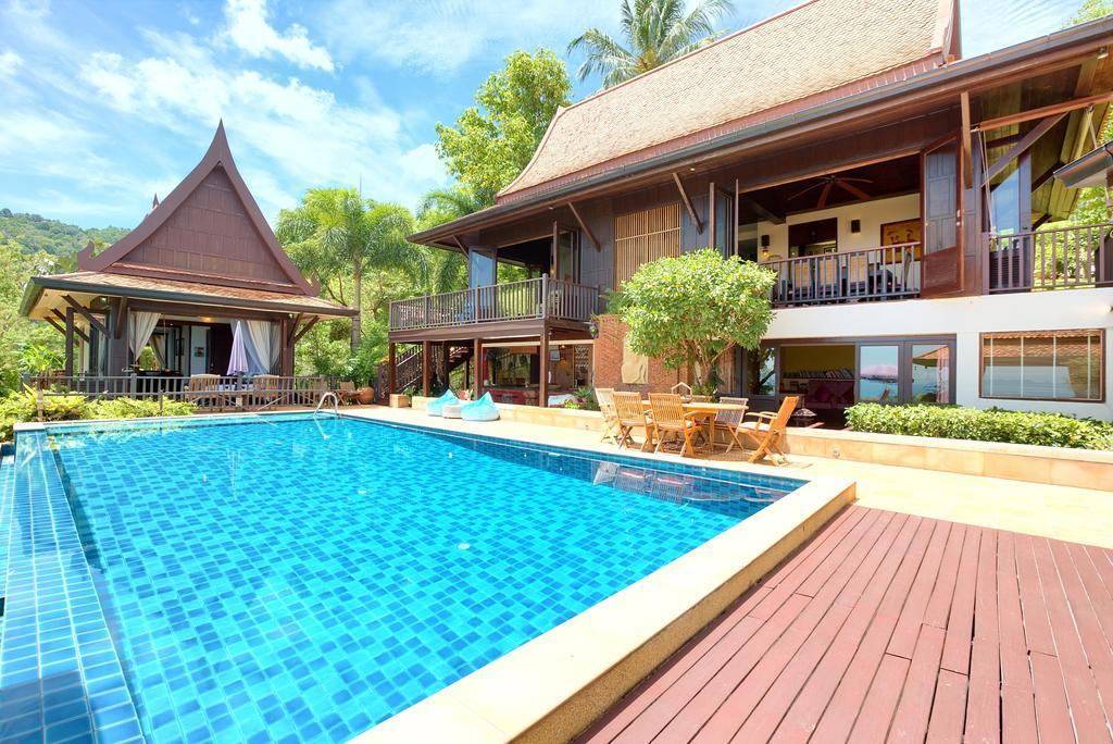 Villa Thai Teak - Panoramic Sea & Sunset Views Koh Samui Kamer foto