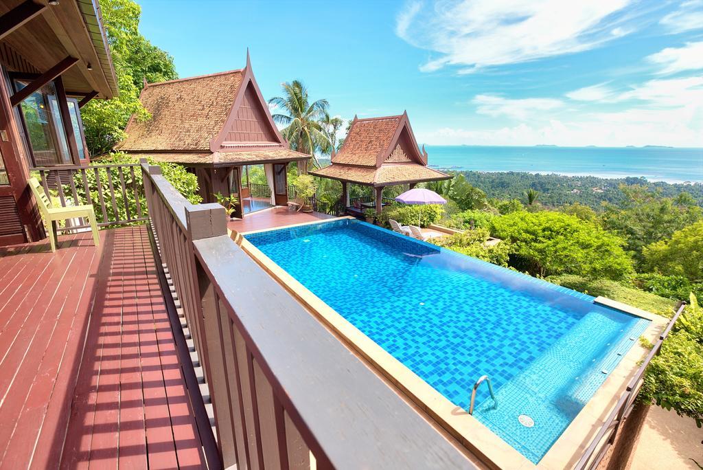 Villa Thai Teak - Panoramic Sea & Sunset Views Koh Samui Kamer foto