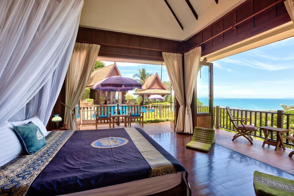 Villa Thai Teak - Panoramic Sea & Sunset Views Koh Samui Kamer foto